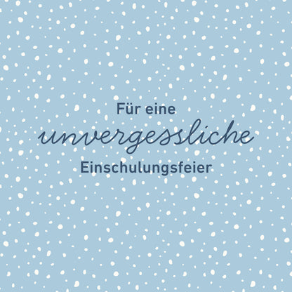 Serviettenbanderolen Einschulung (Blau)
