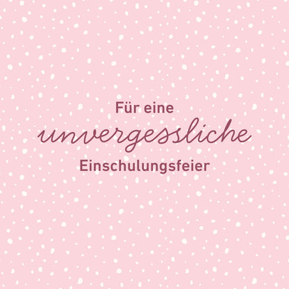 Serviettenbanderolen Einschulung (Rosa)