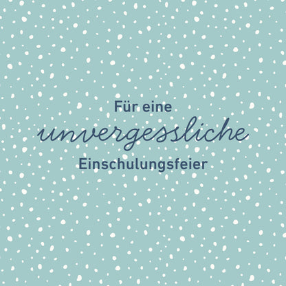 Serviettenbanderolen Einschulung (Mint)