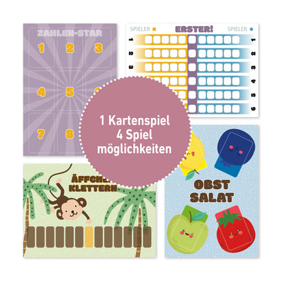 4 lustige Spielvorlagen – für dein Kartenspiel – digitaler Download