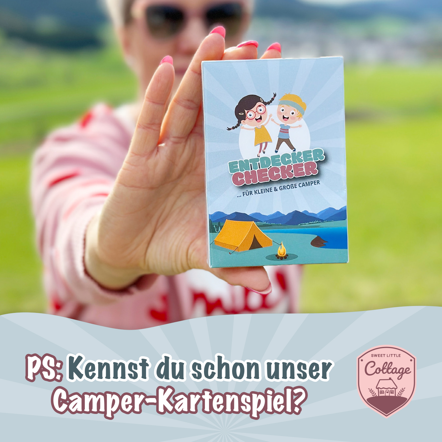 Stadt Land Camping Spiel – Campingspiel – Familienspiel – Urlaubsspiel – für große und kleine Camper ab 9 Jahren – Stadt Land Fluss